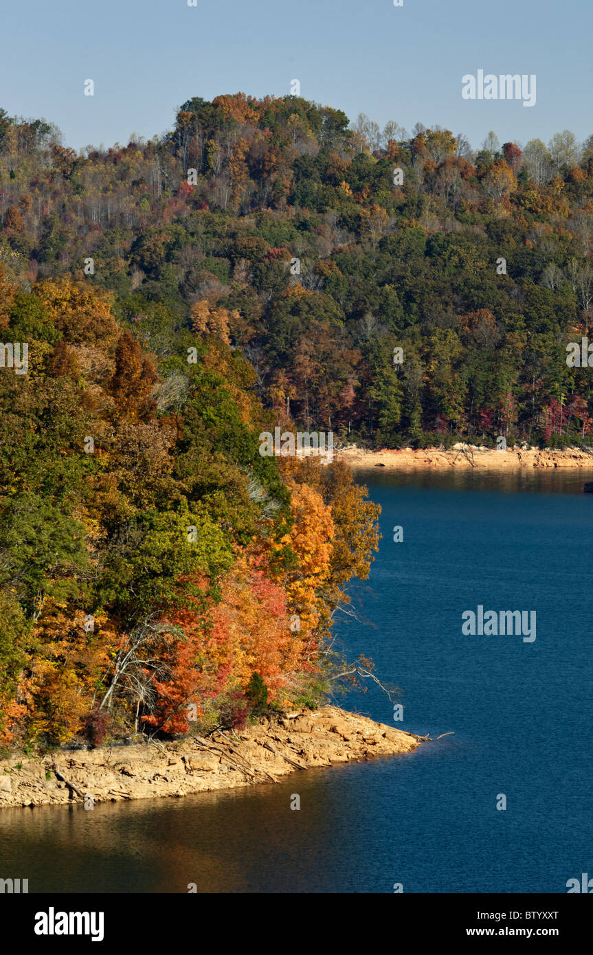 Norris Lake on the Clinch River in Anderson and Campbell Counties in Tennessee Stock Photo