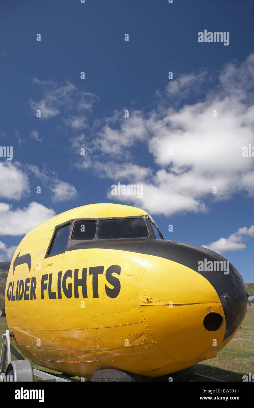 Glider Flights Sign, Omarama, North Otago, South Island, New Zealand