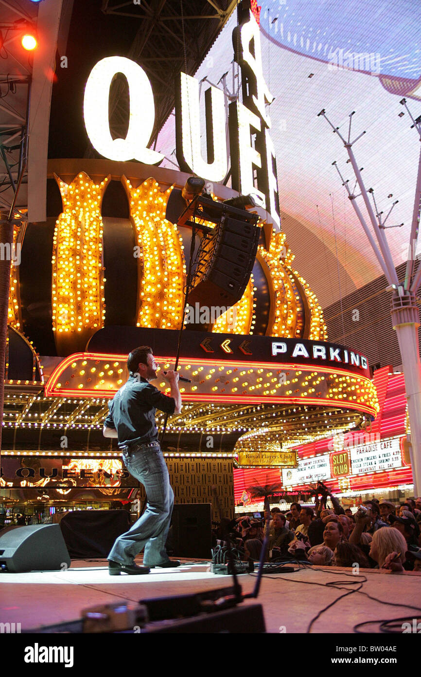 Fremont Street Experience  Presents the 23rd Annual Downtown Hoedown Stock Photo