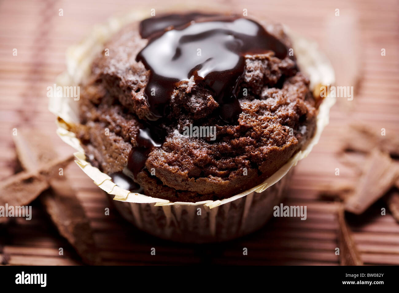 chocolate  muffin Stock Photo