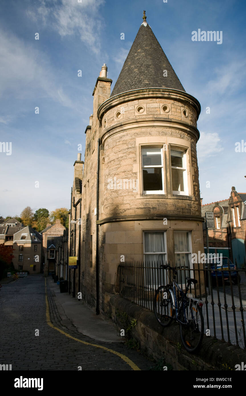Traditional terraced housing in Sunbury Mews, Edinburgh Stock Photo Alamy