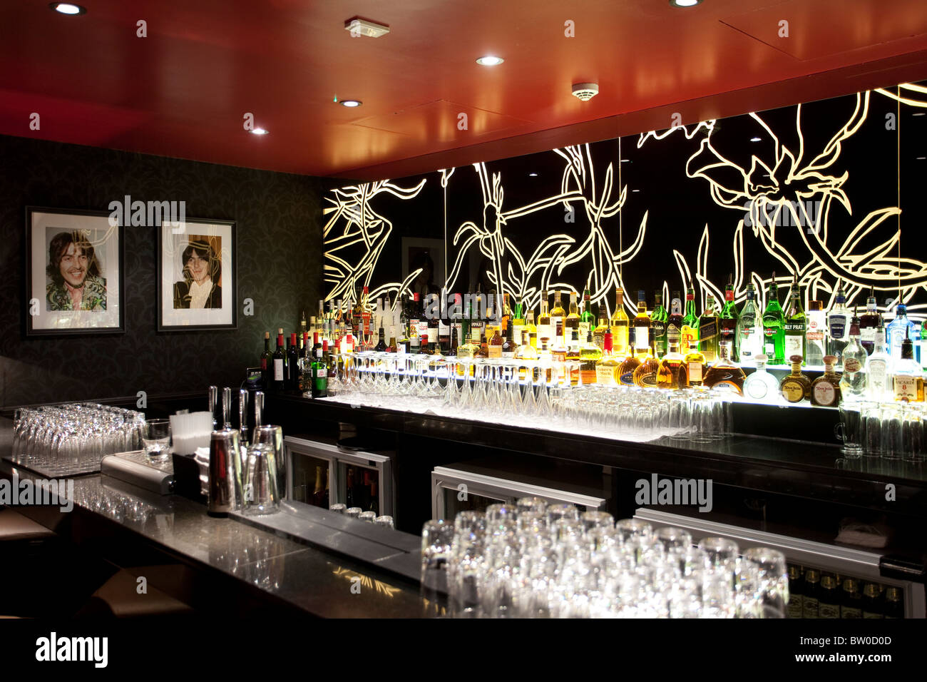 Hari S Bar At Hard Days Night Hotel Liverpool Beatles Themed Luxury Stock Photo Alamy