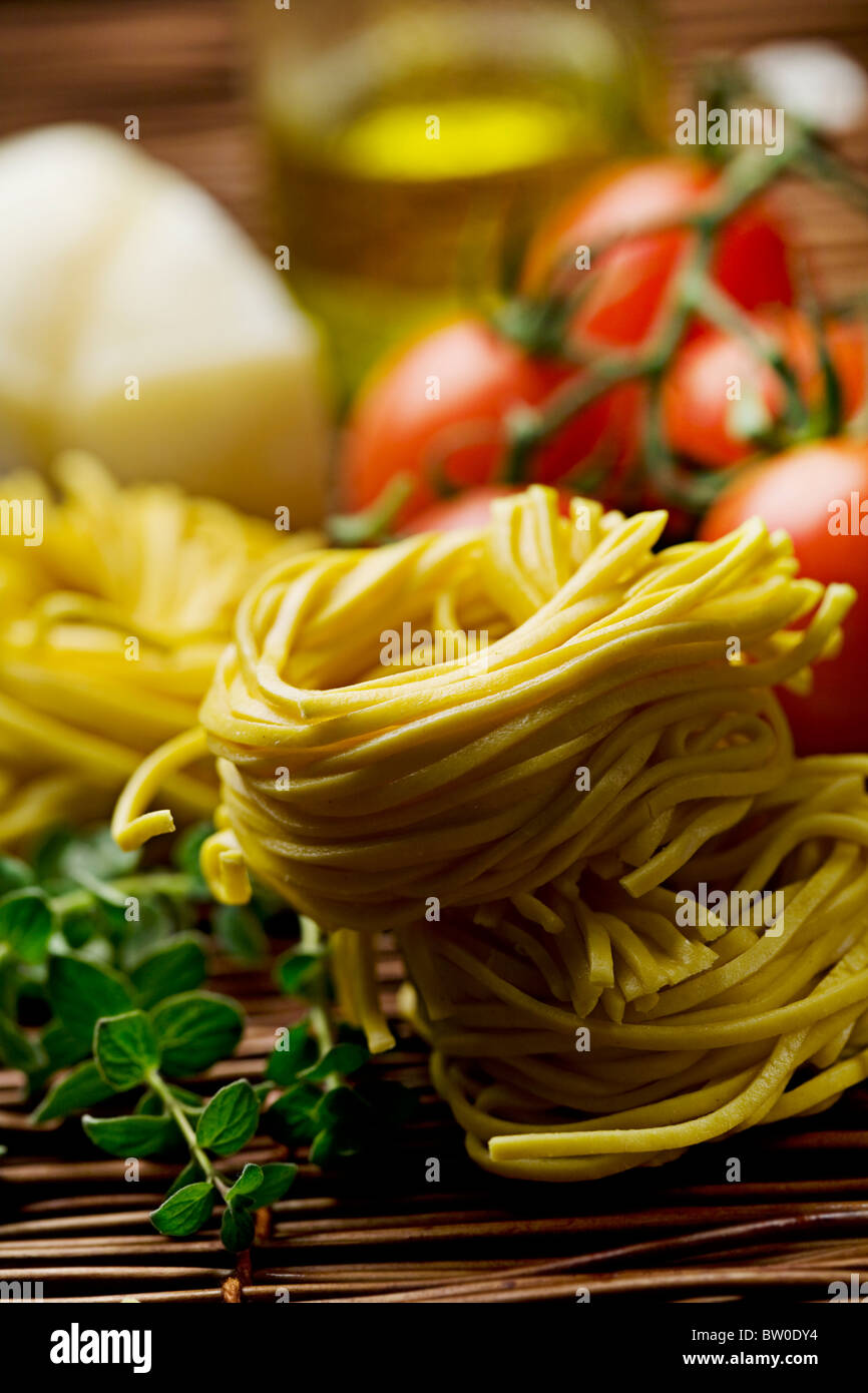 tagliatelle Stock Photo