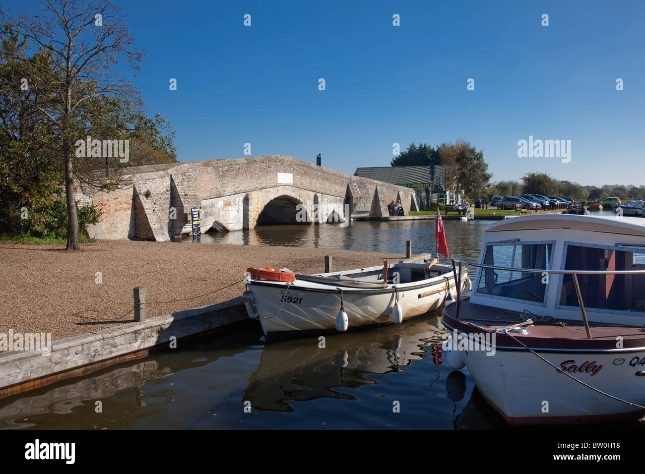 Potter Heigham Bridge Norfolk Broads Stock Photo Alamy