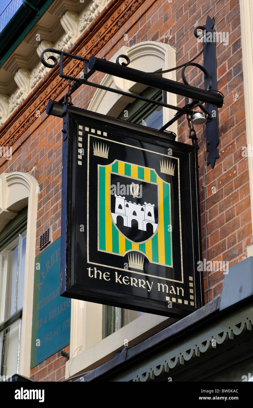 The Kerry Man pub sign, Digbeth, Birmingham, UK Stock Photo - Alamy