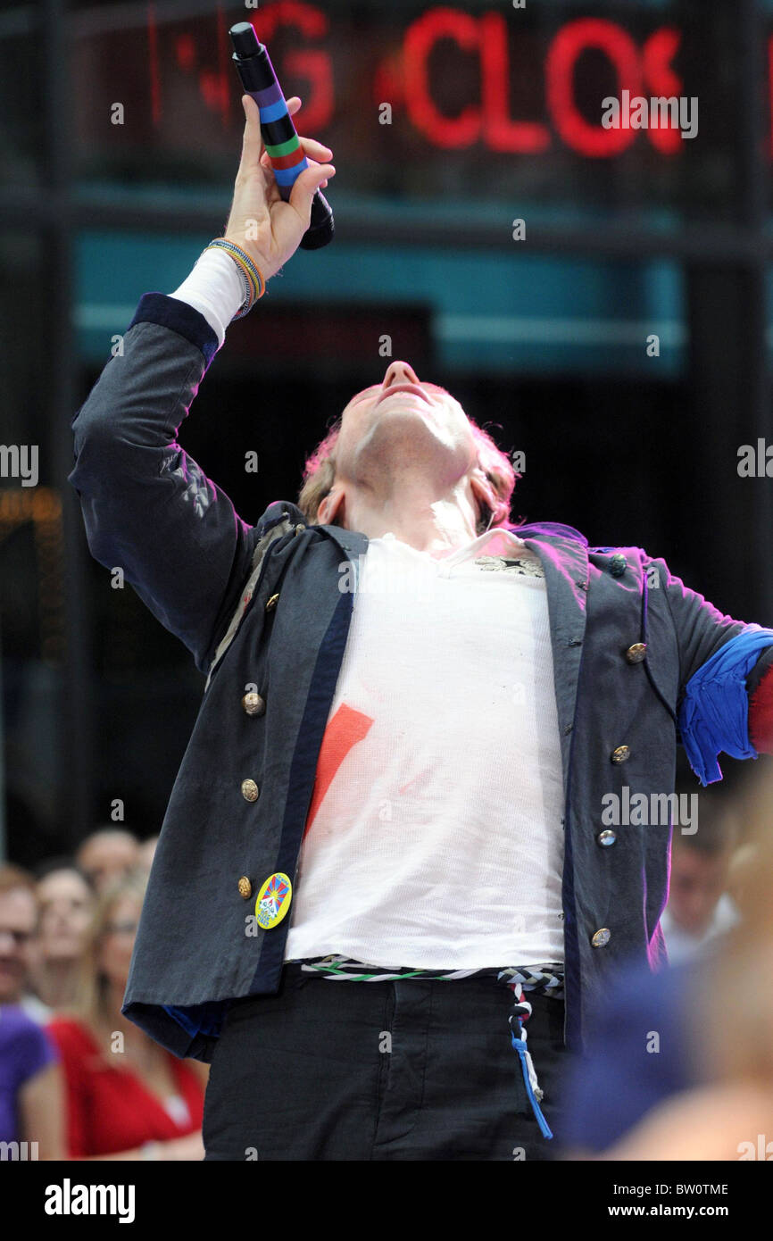 NBC Today Show Concert with Coldplay Stock Photo Alamy