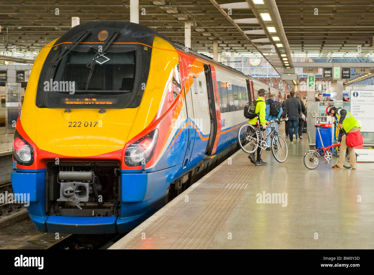 Train platform uk information hi-res stock photography and images - Alamy