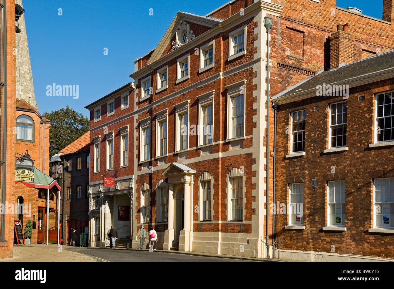 Exterior of Fairfax House Townhouse Museum and York Civic Trust Offices Castlegate York