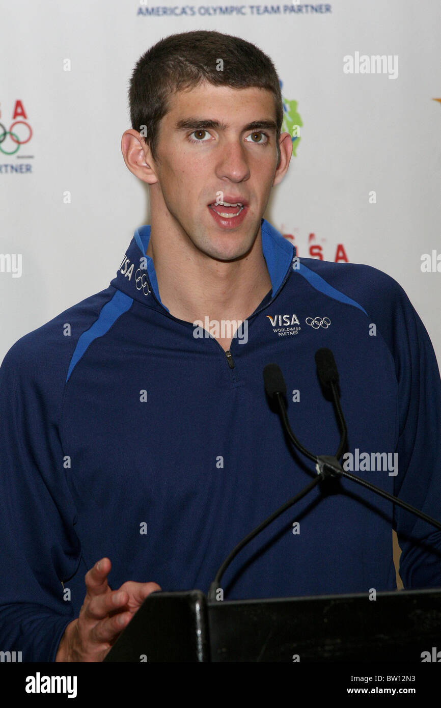 Olympic Gold Medalist Michael Phelps at VISA's Play Every Day Jump