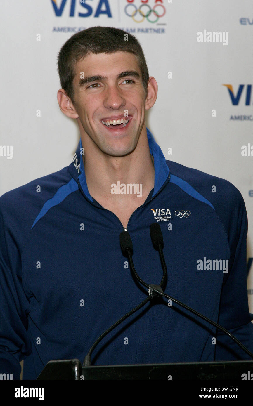 Olympic Gold Medalist Michael Phelps at VISA's Play Every Day Jump