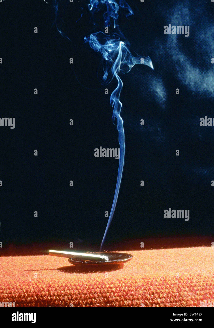 cigarette second hand smoke pollute air curl science flow drift rise ash  tray current disperse Stock Photo