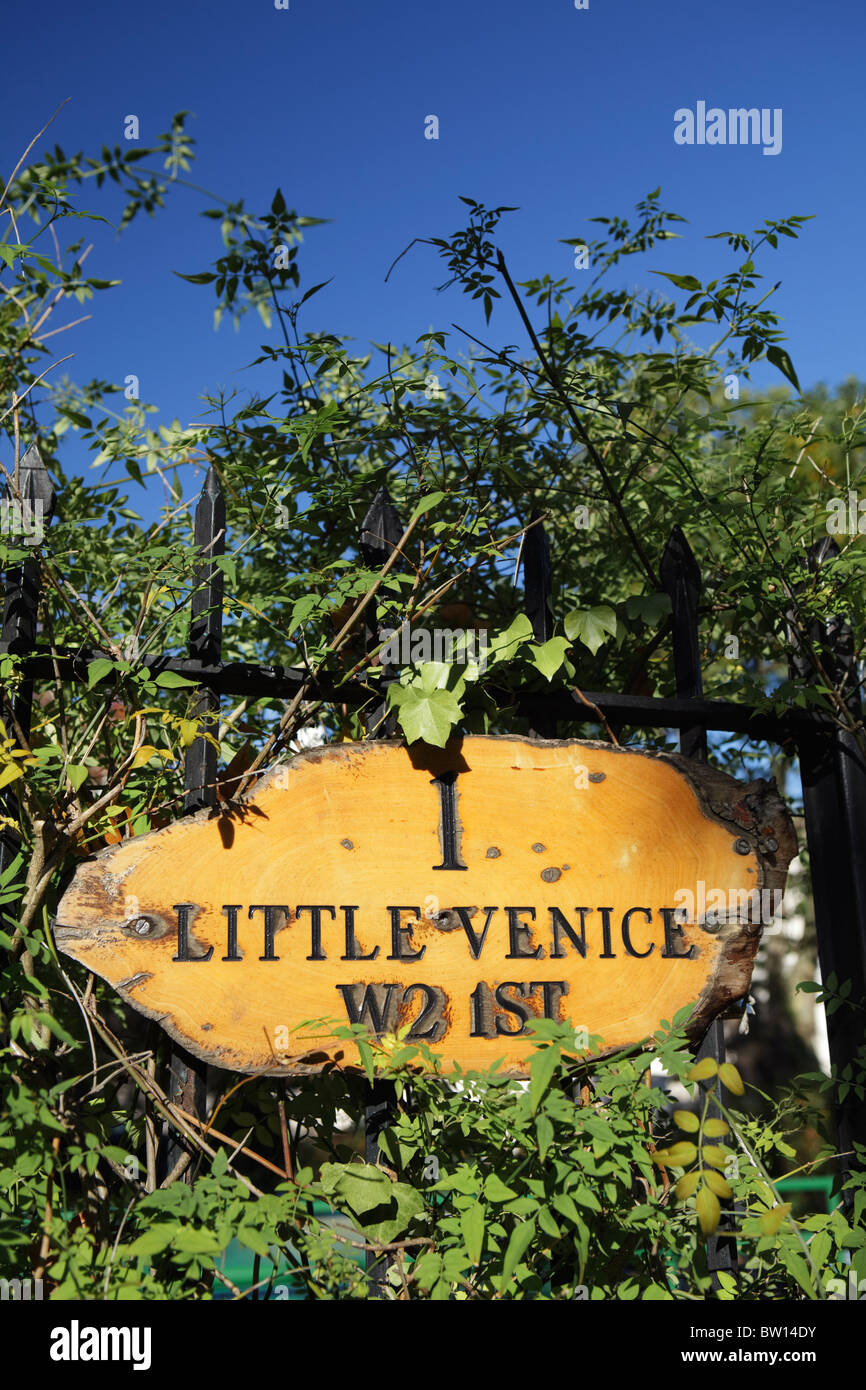 Sign for Little Venice London Stock Photo Alamy