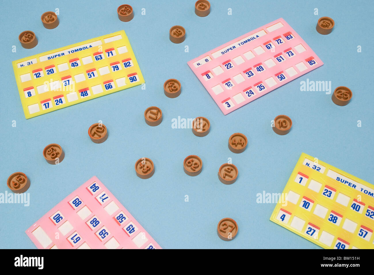 tombola cards game Stock Photo Alamy