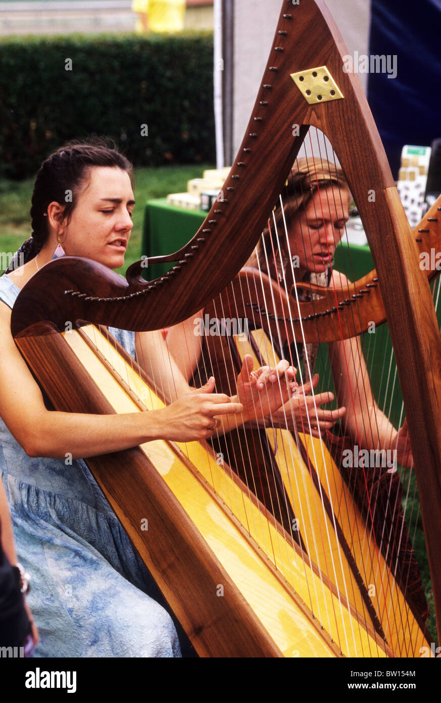 harp music string AsianAmerican woman female Irish tradition