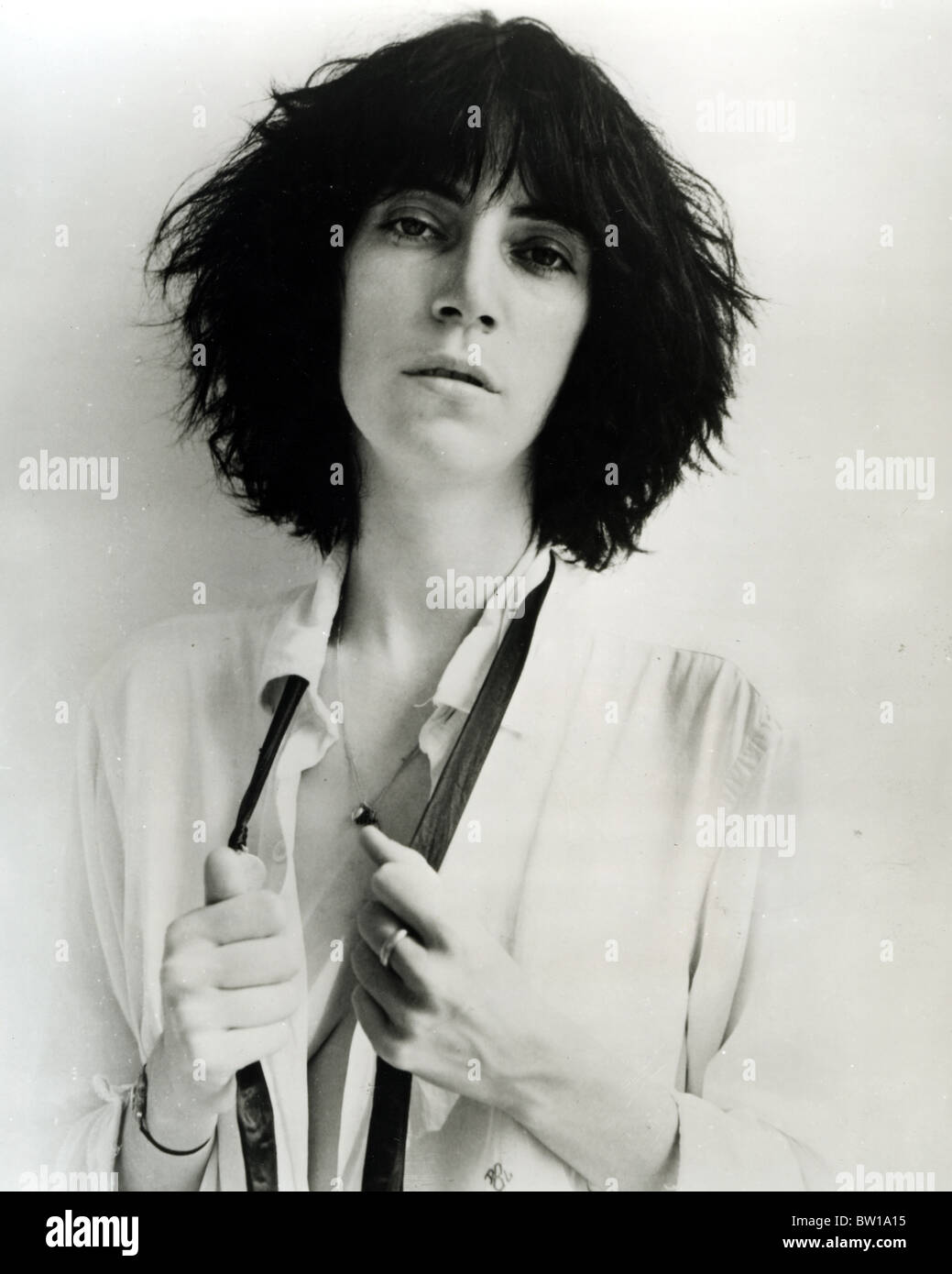 PATTI SMITH  Promotional photo of US singer about 1975 Stock Photo