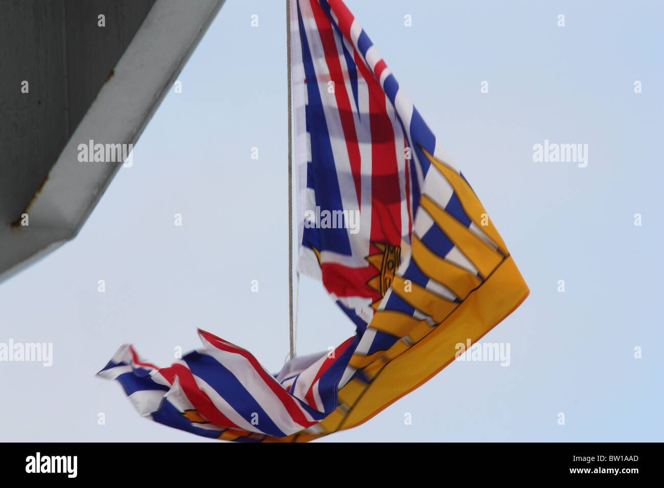 British Columbia flag, Vancouver, BC, Canada Stock Photo