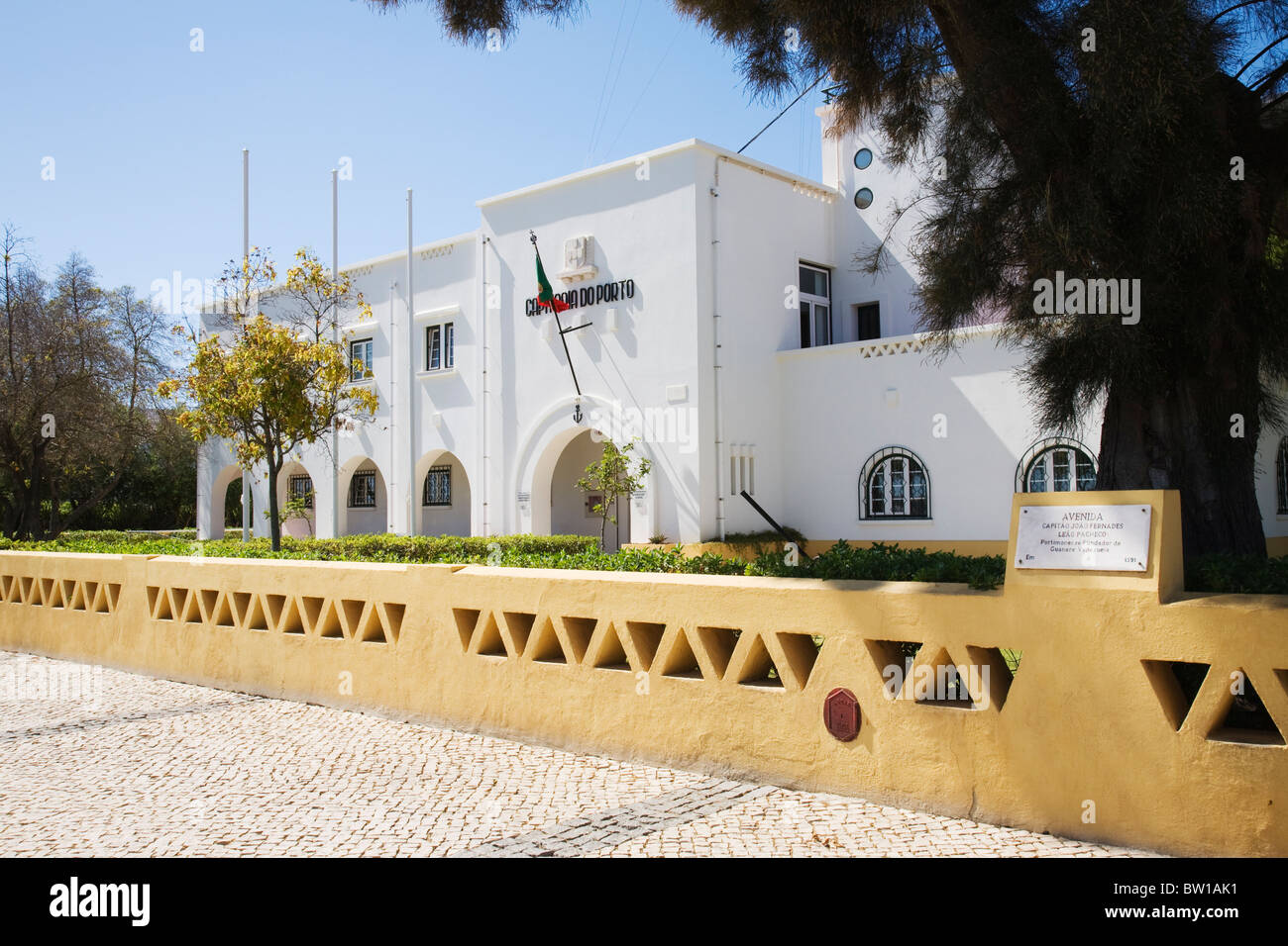 The Maritime Police offices in Portimao, Algarve, Portugal. Stock Photo
