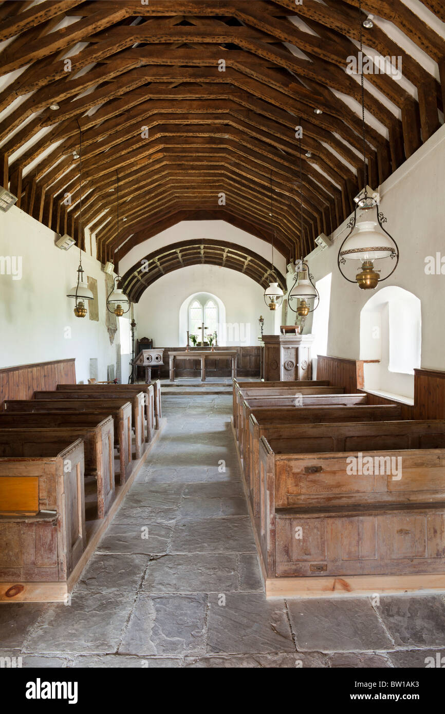 The Simple Largely Unspoilt Interior Of 14th Century St