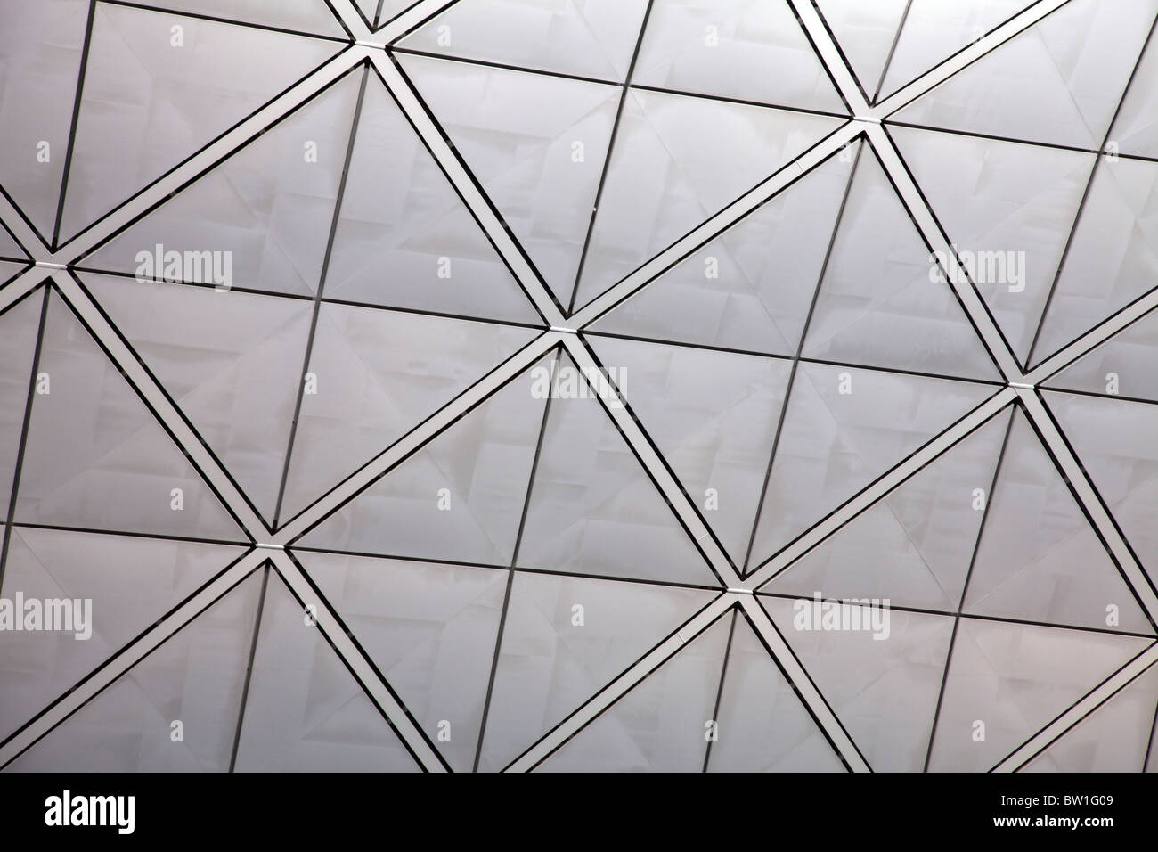 Close detail of the roof of Hong Kong International Airport Chek Lap Kok Airport inside interior Stock Photo