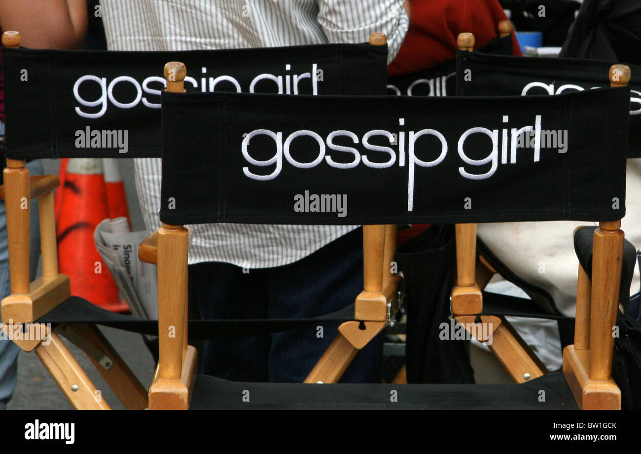 GOSSIP GIRL Season Two Film Shoot Stock Photo