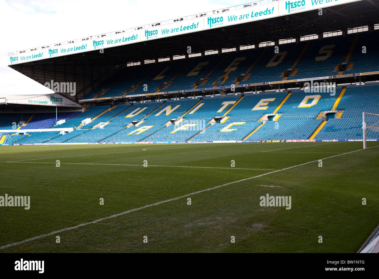 The East Stand at Leeds United's Football Ground Stock Photo