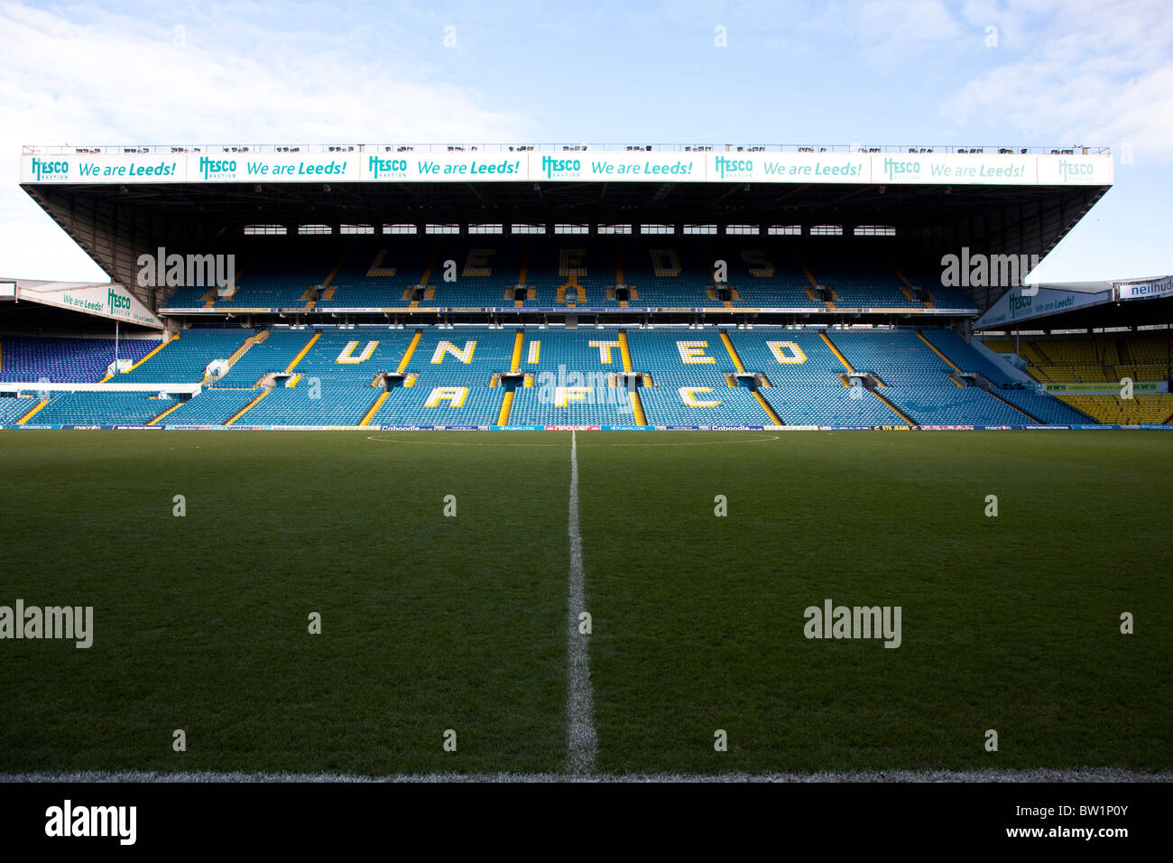The East Stand at Leeds United's Football Ground, Elland Road, Leeds. A