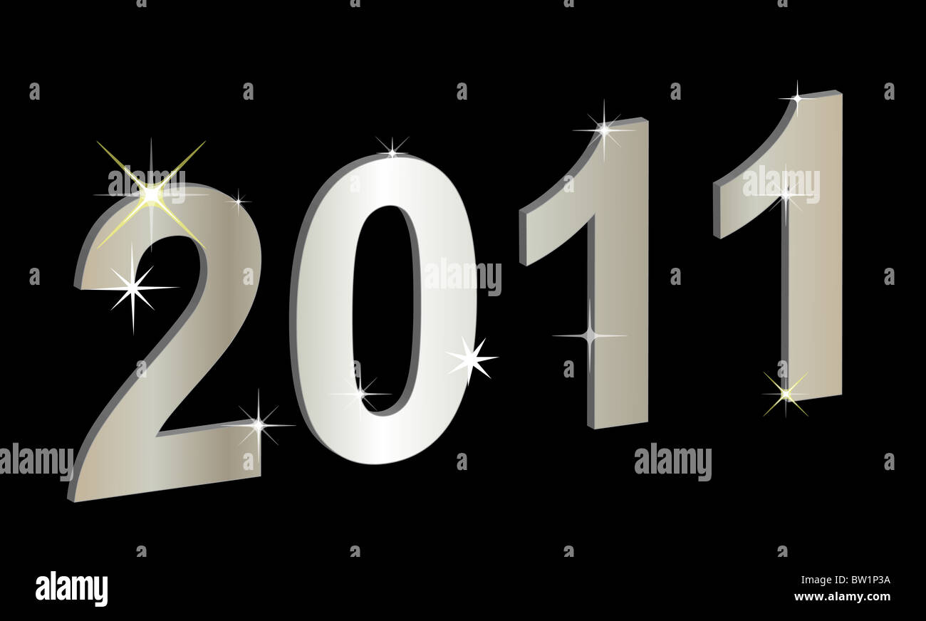Happy New Year 2011 Stock Photo