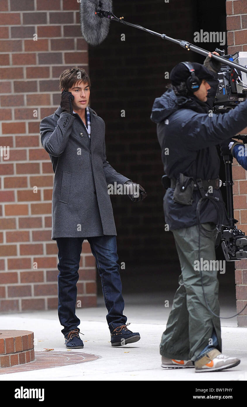 GOSSIP GIRL Filming in Manhattan Stock Photo Alamy