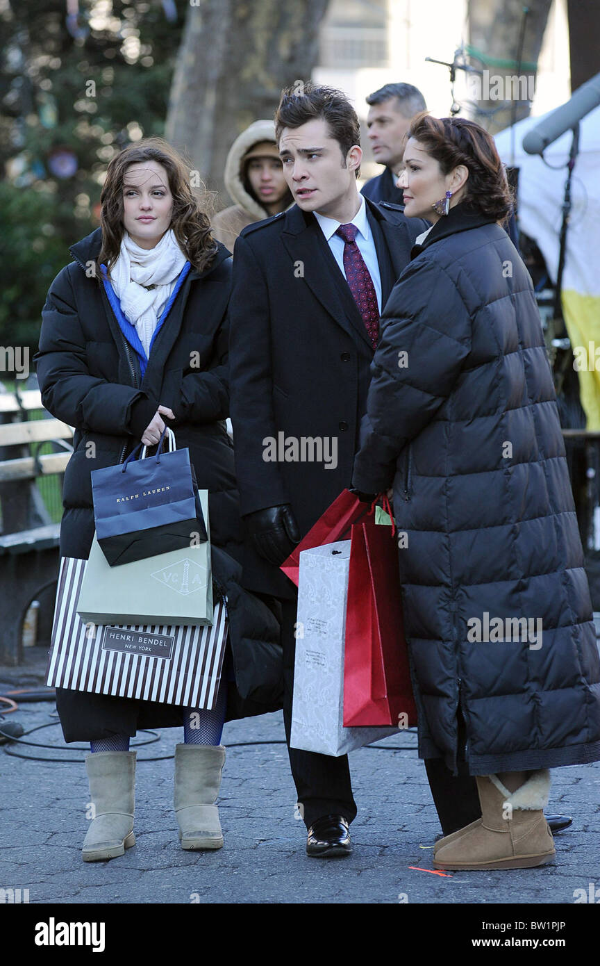 GOSSIP GIRL Filming in Manhattan Stock Photo Alamy
