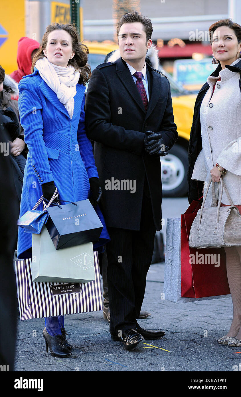 GOSSIP GIRL Filming in Manhattan Stock Photo Alamy