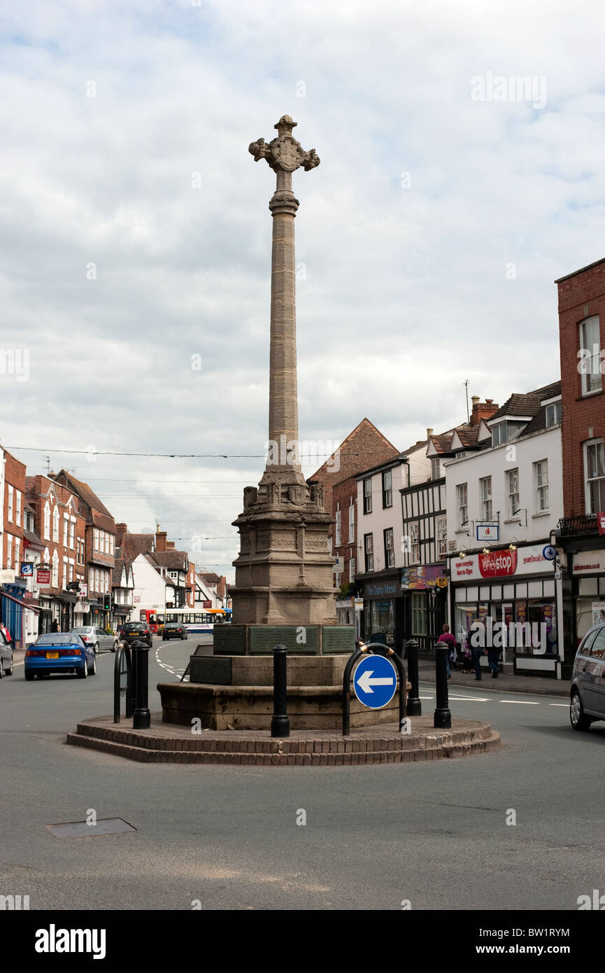 The Cross Roundabout Tewkesbury Gloucestershire UK Stock Photo Alamy