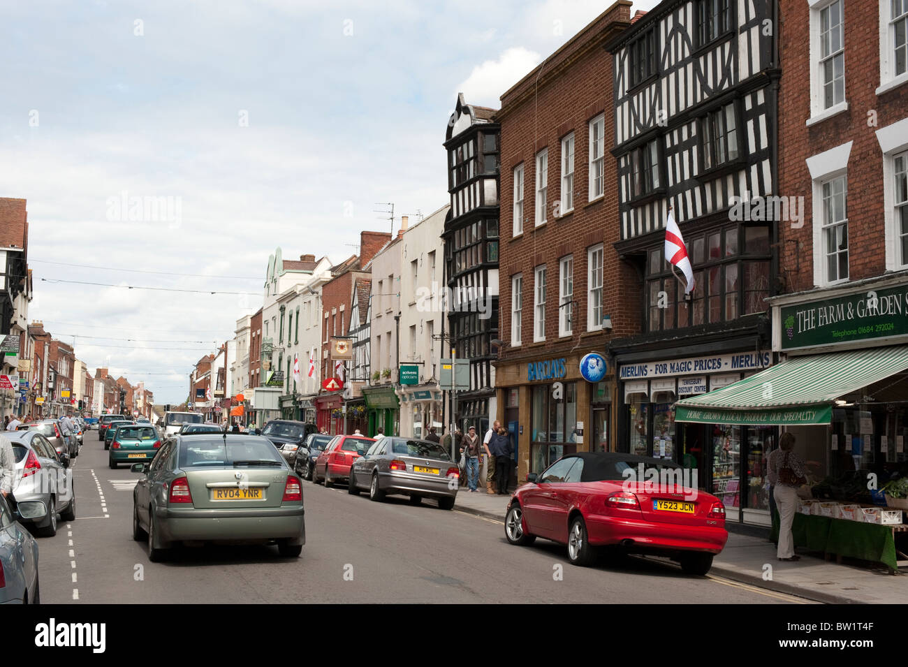 High Street Back of Avon Tewkesbury Gloucestershire UK Stock Photo Alamy