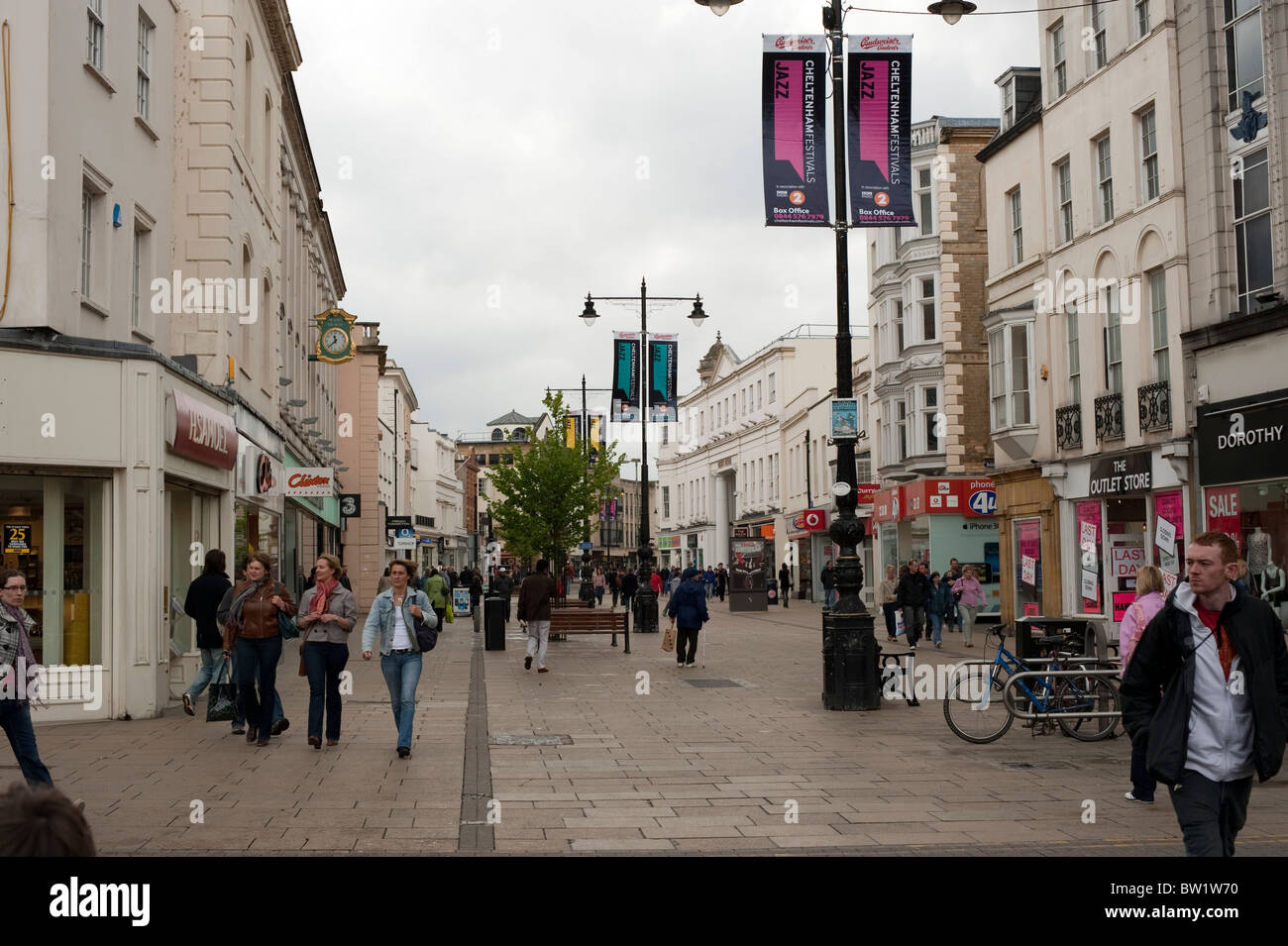Town centre shopping cheltenham uk hi-res stock photography and images -  Alamy