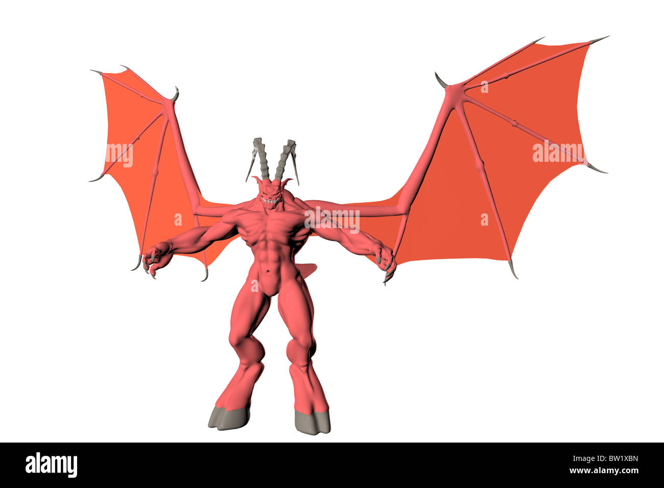 3D illustration of a devil demon Stock Photo