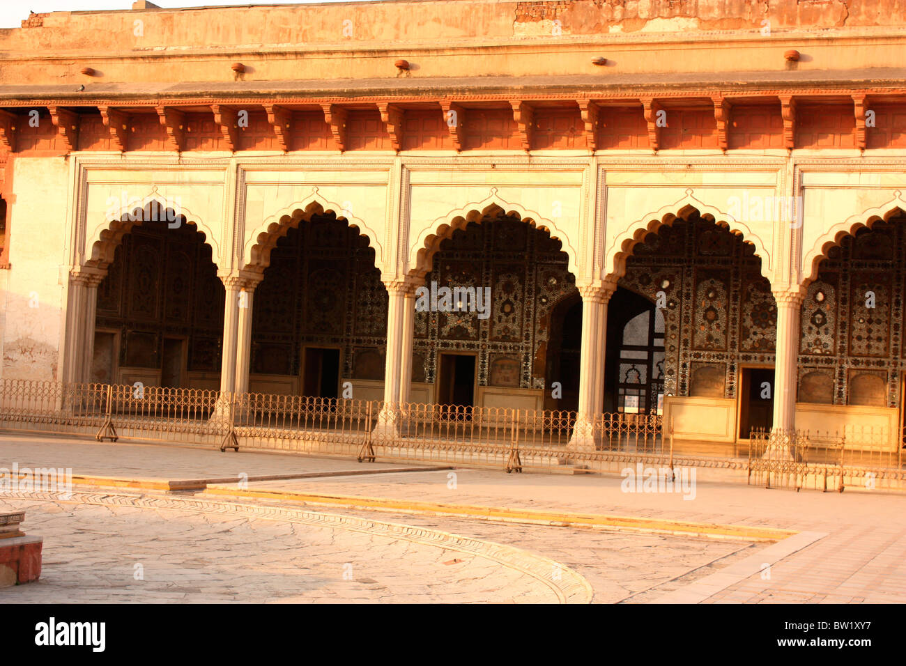 The Sheesh Mahal (The Palace of Mirrors), Lahore, Pakistan Stock Photo