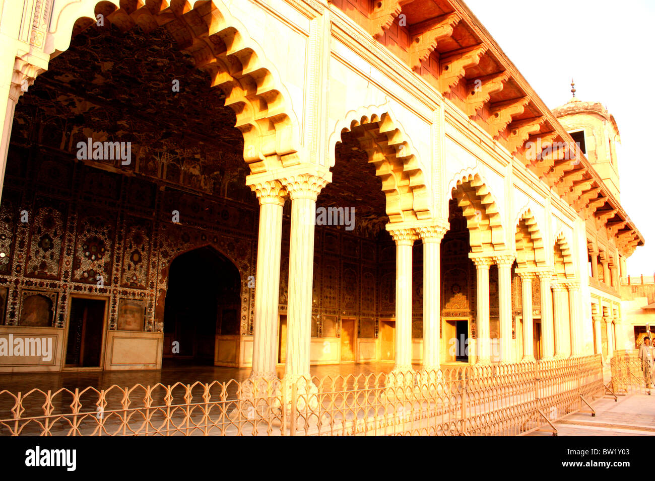 The Sheesh Mahal (The Palace of Mirrors), Lahore, Pakistan Stock Photo