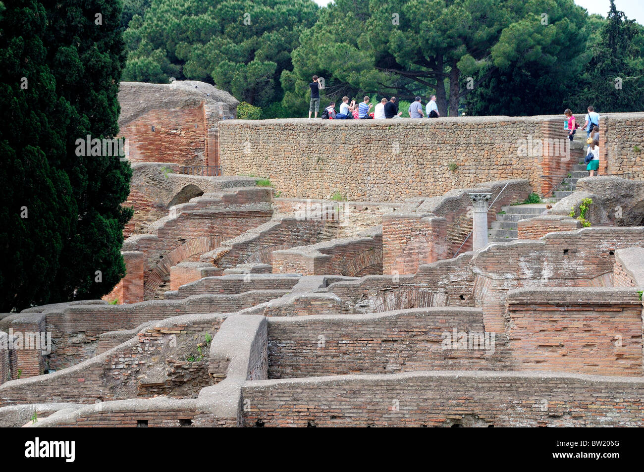 Baths of Neptune, Ostia Antica Stock Photo Alamy