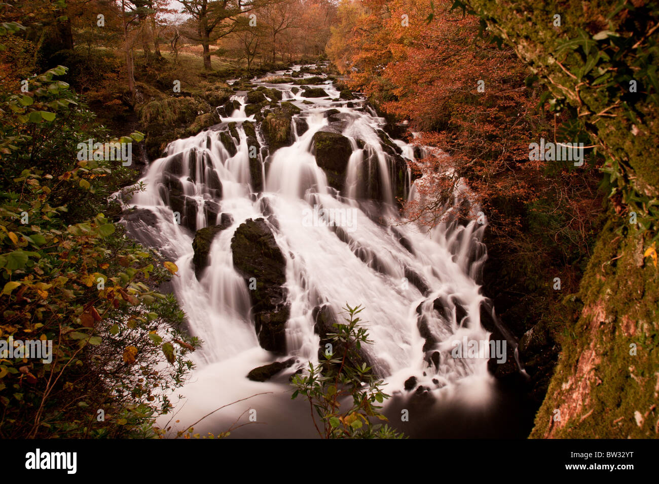 Swallow Falls, Snowdonia North Wales Stock Photo