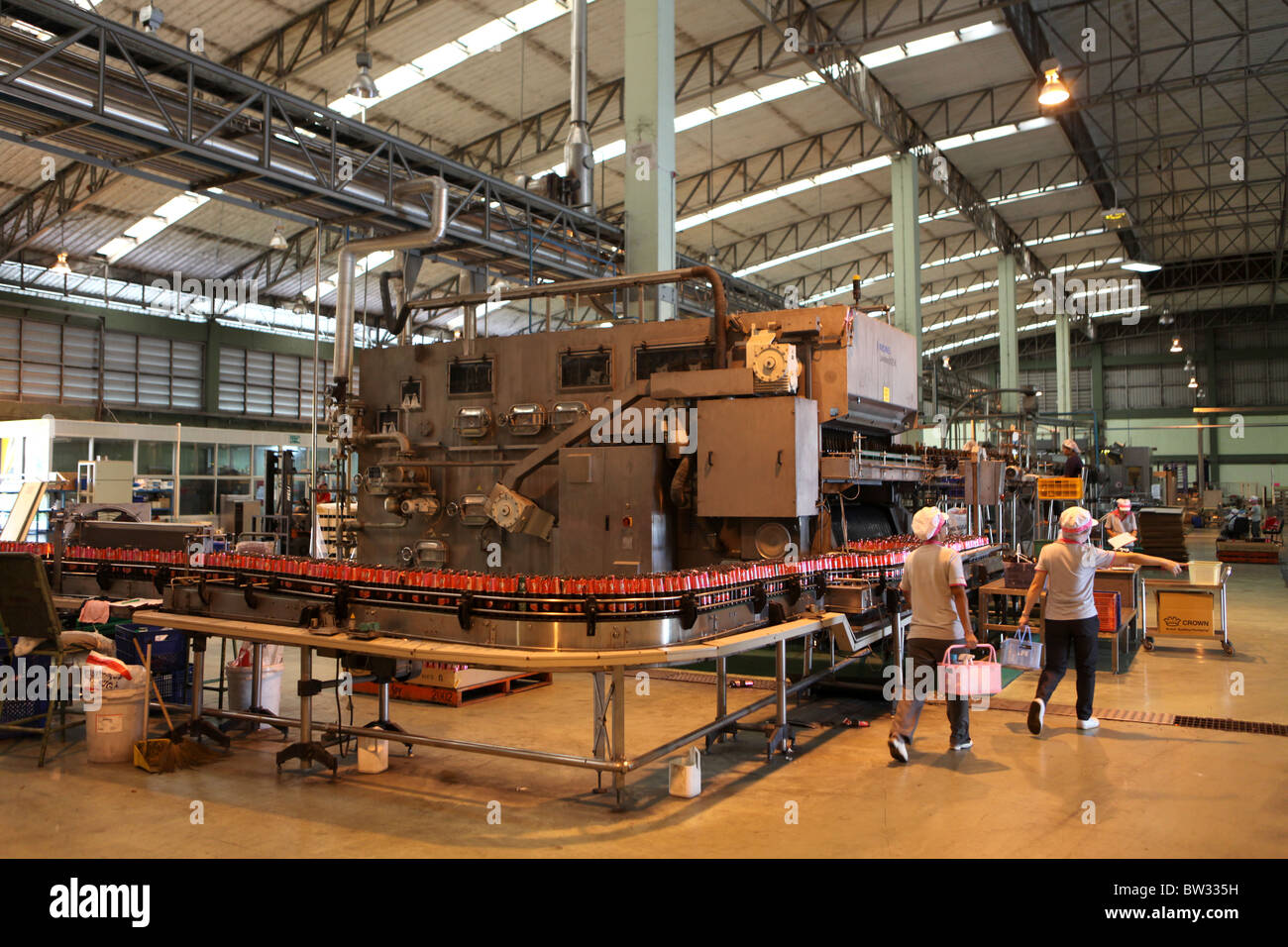 Part of the production line of Spy Wine Cooler at the Siam Winery and