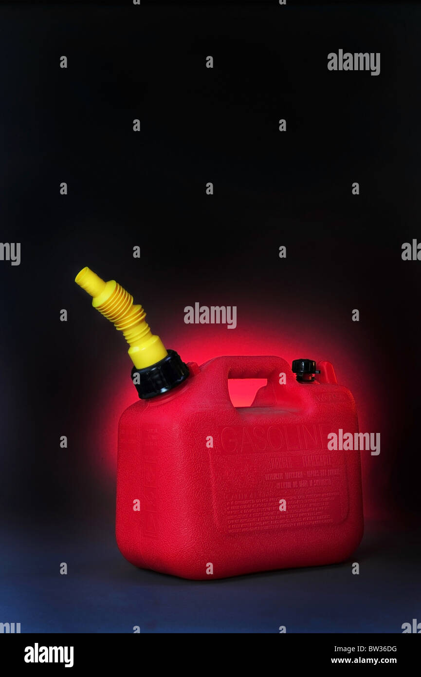 Red Gas Can Stock Photo Alamy