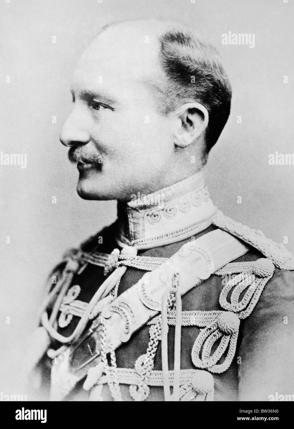 Portrait photo circa 1900 of General Robert Baden-Powell (1857 - 1941) - British soldier and founder of the Scout Movement. Stock Photo