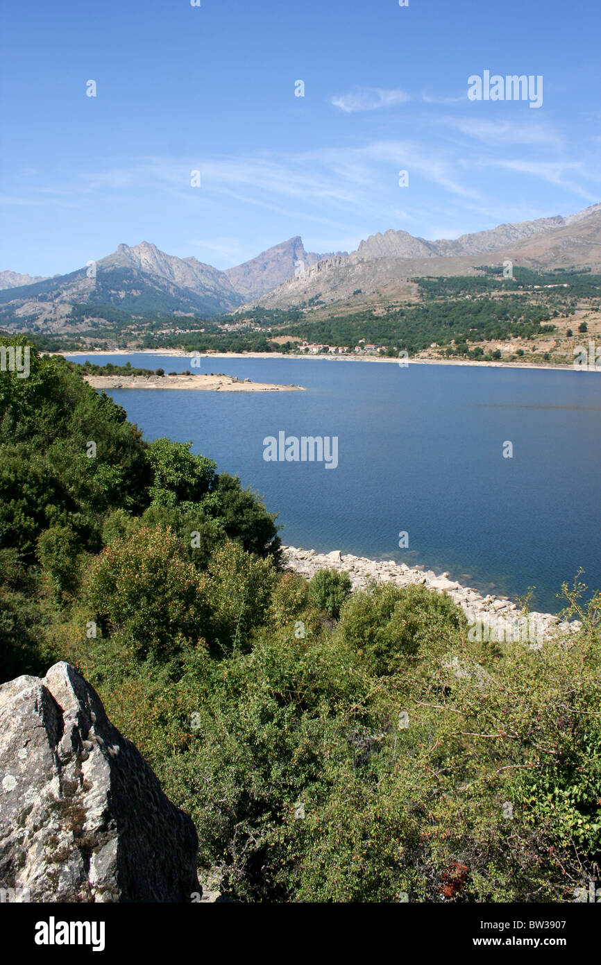 Calacuccia Lake, Corsica Stock Photo