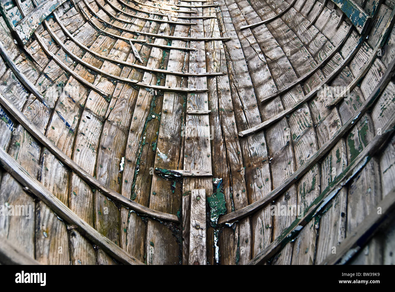 old nostalgic wooden hull frame Stock Photo Alamy