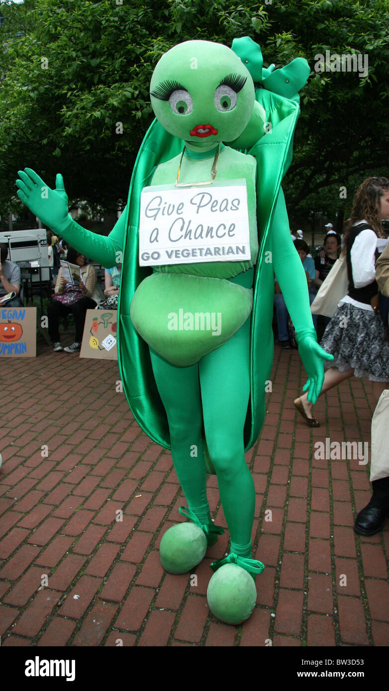 1st Annual Veggie Pride Parade in America Stock Photo