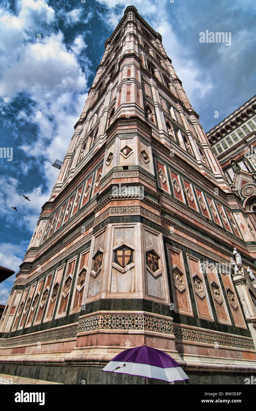 Architectural Detail of Piazza del Duomo in Florence, Italy Stock Photo