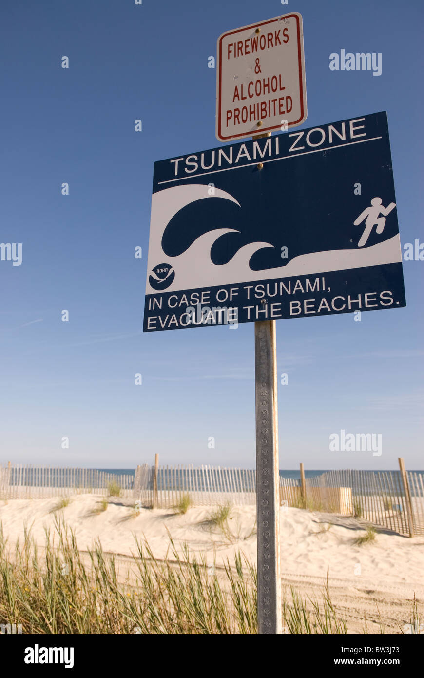 Tsunami warning zone today