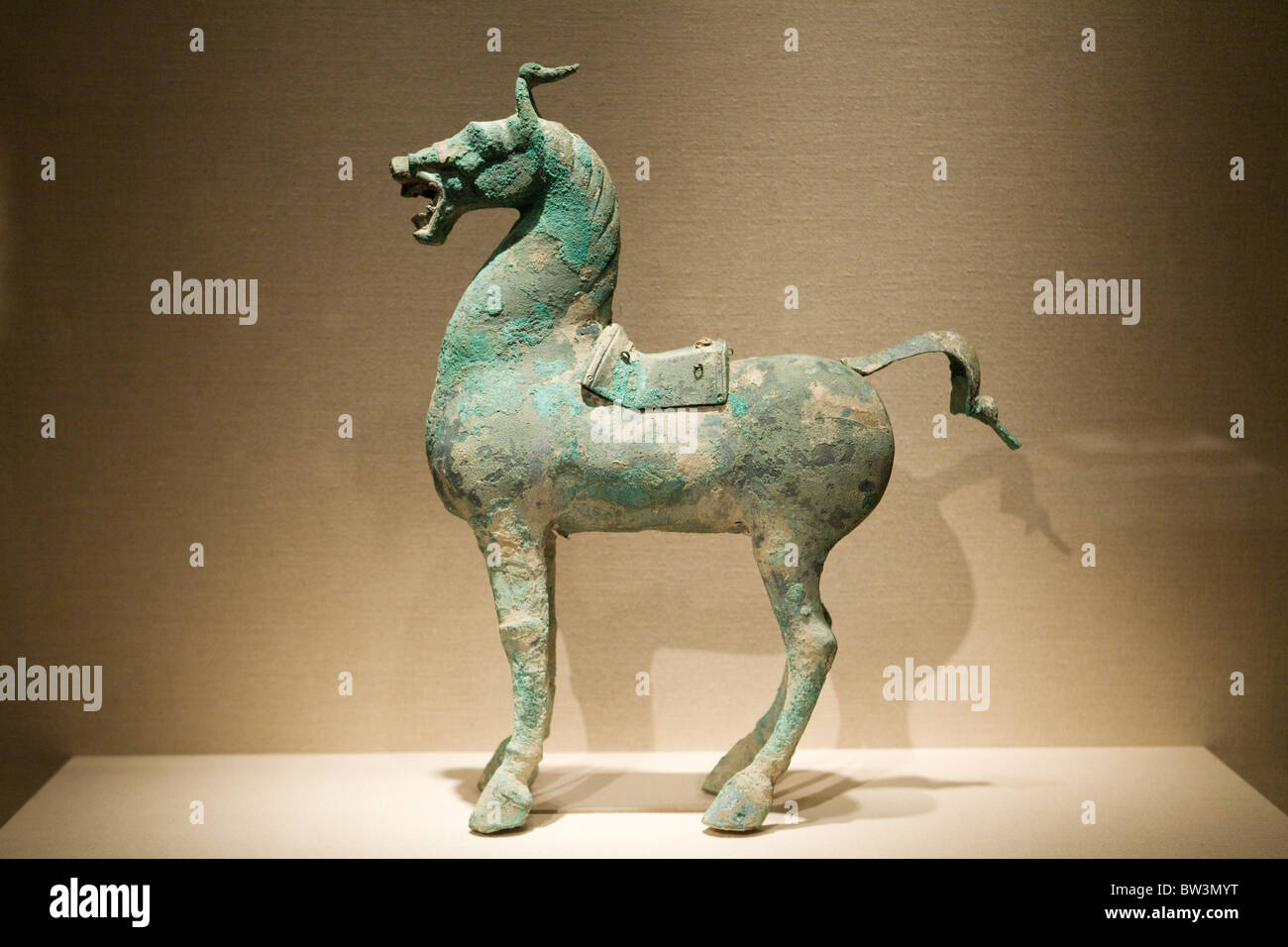 Bronze horse - Han dynasty, China - 206 B.C. Stock Photo