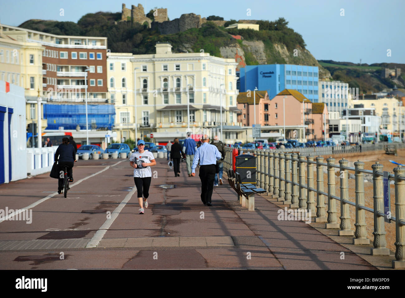 Hastings seafront East Sussex UK Stock Photo