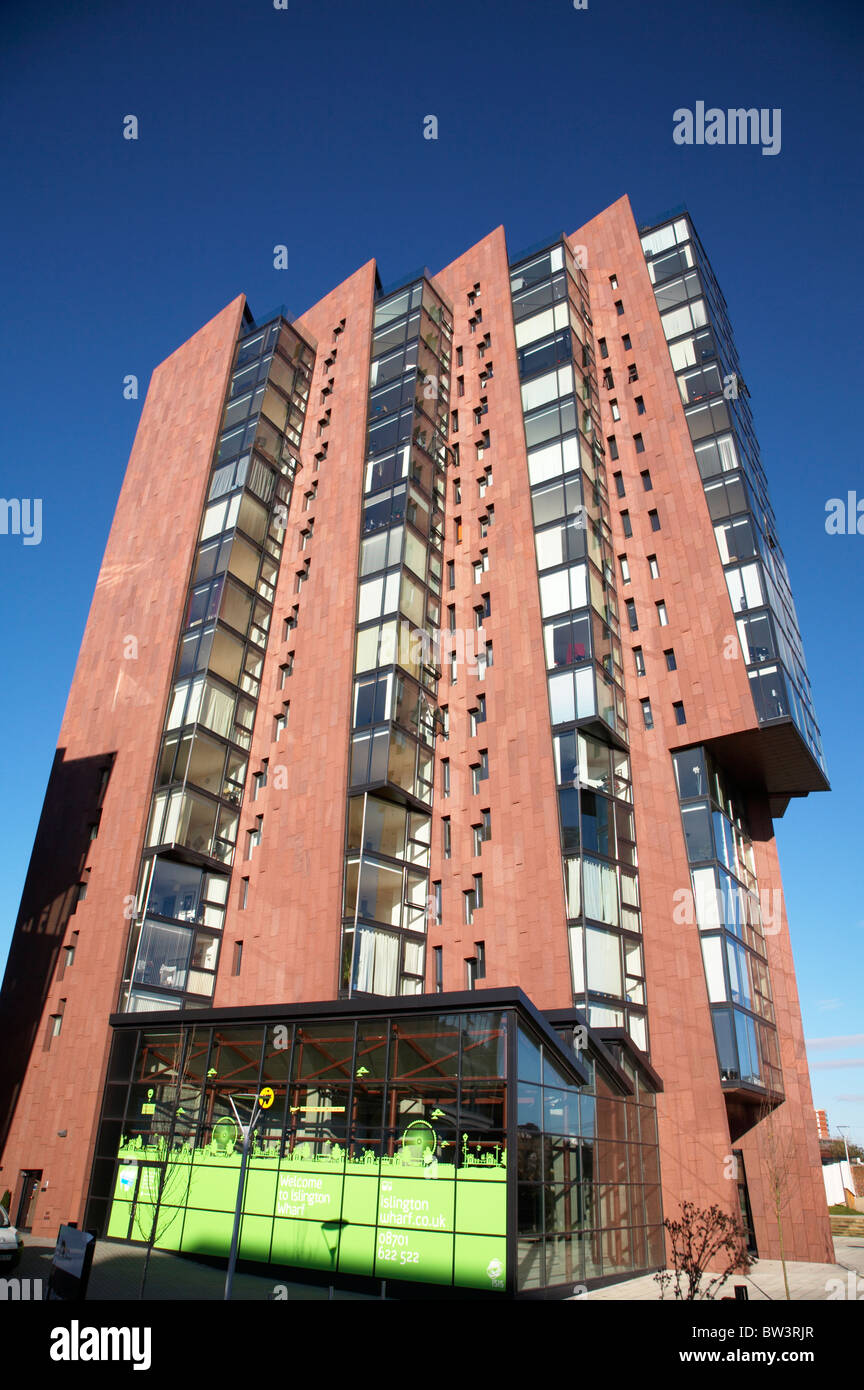 Islington wharf apartments in Manchester UK Stock Photo Alamy