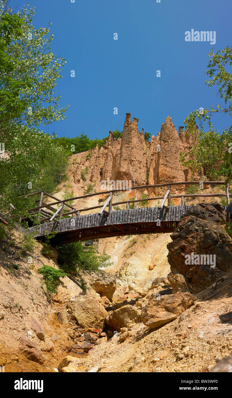 Natural attraction in Serbia - Devils Town, Đavolja Varoš, Djavolja Varos Stock Photo